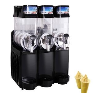 Trzy zbiornik Slushy Machine Frozen Drink Smoothie Dozownik Commerści Commercial Cafe Użyj maszyny do topnienia śnieżnego