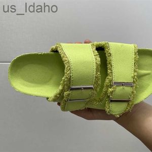 Slippers Women Cork Slippers Fashion Double Buckle Sandals Non Slip Slides Ladies Men Casual Beach Sandas Big Size Shoes Flip Flops J230620