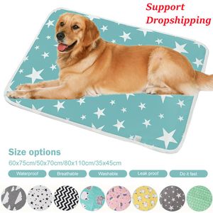 kennels pens Underpad for Dogs Cooling Mats Urine Diaper Mat Waterproof Reusable Training Pad Dog Car breathable Bed 230619