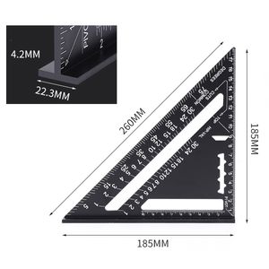 Inne pomiarowe instrumenty Analiza Trójkąt linijka 1830 cm aluminium kąt kątowy kąt prędkości metryka kwadratowa władca pomiarowy dla narzędzi do kadrowania wskaźniki 230620