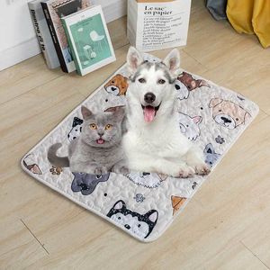 kennels pens Soft Dog Blanket Mat Pet Sleeping for Dogs Cats Breathable Cushion Reusable Washable Training Pee Pads Travel Car Mats 230619