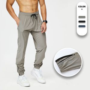 Lu Men Jogger Long Pants Sport Yoga Outfit Gym Pockets Sweatpants Jogging Pants Mens Casual Elastic Midje Fitness Size M-3XL LL5590