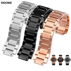 Watch Bands 27*19mm Stainless Steel Strap Silver For Watch Belt Bracelet Big Bang CLAssic Fusion Series Men Women Watchbands 230619