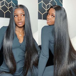 13x4 Lace Frontal Wig 360 Full Lace Wig Bone Straight Hair Human Perucas Para Mulheres Pré Arrancado Com Cabelo De Bebê