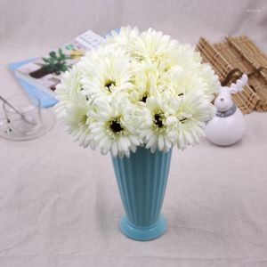 Decorative Flowers European Simulation Bouquet Indoor Dining Table Gerbera Living Room Sun Flower Tea Bottle Garden Decor