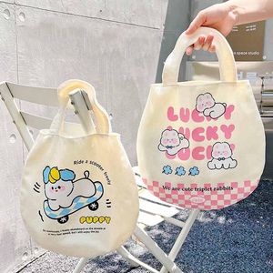 Sacos de armazenamento Kawaii Cartoon dobrável Eco-Friendly Shopping Bag Tote Folding Pouch Handbags Conveniente Grande Capacidade Para Viagens Mercearia