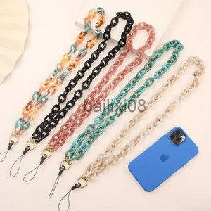 Anhänger Halsketten Mode Frauen Rylic Handyketten für Neckholder Anti-Lost Bunte Handykette Riemen Lanyard Schmuck Zubehör J230620