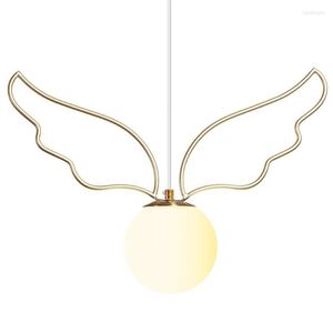 Lampade a sospensione Nordic Angel Wing Lights Sala da pranzo Ingresso Bar moderno Corridoio Camera da letto Sala studio Soggiorno LED