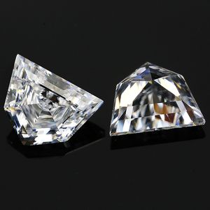 Löst diamanter hög kvalitet 72x6mm White Shield Fancy Shapes S D Color Brilliant Stone For Rings 230619