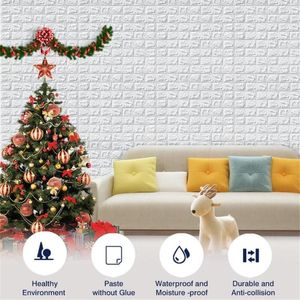 Wallpapers 70x77cm Self Adhesive Foam Wallpaper Waterproof 3D Brick Wall Panel Living Room Stickers Bedroom Papers Home Decor