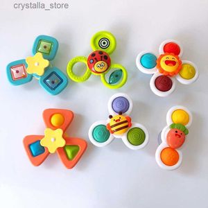 1PCS Ssedce Cups Spinning Top Toy for Baby Game Teether Better Stress Educational Rotating Raath Toys dla dzieci L230518