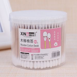 Pamuklu Swabs Dövme Malzemeleri 500 PCS Tek Kullanımlık Tiftik Ücretsiz Fırçalar Ahşap Tomurcuklar Kulak Temiz Çubuk Kirpik Tutkal Çıkarma 230619