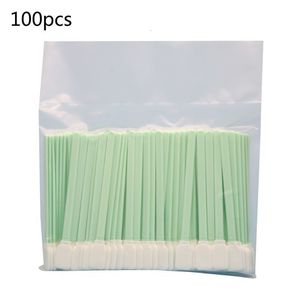 Cotton Swabs 100Pcs Double Layer Polyester Head Cleaning DustFree Sticks for Printers 230619