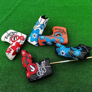 Andra golfprodukter putter headcover clown cover pu läder blad klubbhuvudskydd 230620