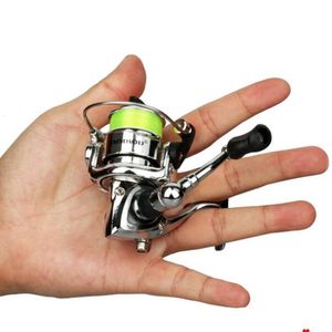 Baitcasting-Rollen Hochgeschwindigkeits-Spinn-Angelrolle Mini 2 1 Kugellager Links-Rechts-Handgerät 230619