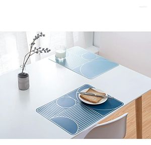 Table Mats 1PC Simple Design Heat Insulation PP Placemat Waterproof Tableware Mat Pot Pads LF 166