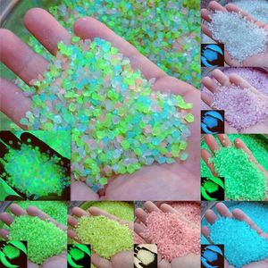 Garden Decorations 25g Luminous Sand Stones Glow In The Dark Gravel Stone Ornament For Outdoor Home Patio Decor Supplies DIY Micro Landscape