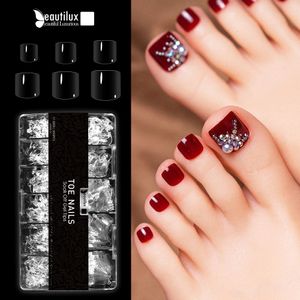 Yanlış Nails Beautilux Yanlış Tırnaklar 552PCSBOX Stiletto Badem Meydanı Tabut Fransızca Pres Off Jel Nail Tips PMMA Amerikan Kapsülü 230619