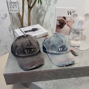 Para mody umyta i zużyta designerska czapka kulowa damskie letnie wakacje na świeżym powietrzu Ochrona przed słońcem i cieniowanie litera haftowa casquette