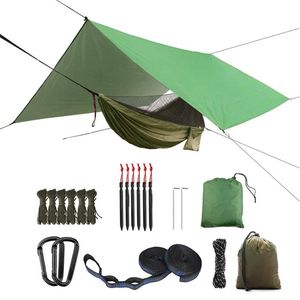 Portaledges Amaca da campeggio con rete per insetti e telo antipioggia 118x118in Tenda amaca portatile impermeabile e con protezione UV per interni ed esterni 230619