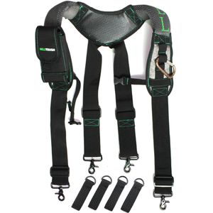 Other Fashion Accessories Padded Heavy Duty Work Tool Belt Braces Suspenders Men For Reducing Waist Weight Strap Tooling Pouch Bretels Mannen Suspender 230619