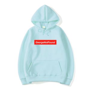 Mens hoodies tröjor George hittade inte män hoodie unisex överdimensionerade tröja kvinnor avslappnad dröm merch hoody hip hop mode streetwear 230620