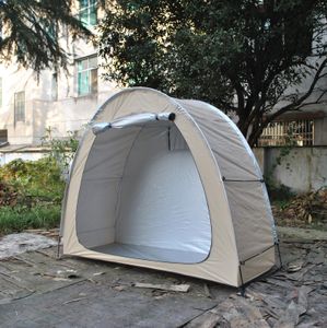 Tende e ripari CZX-517 Tenda per rimessaggio per rimessaggio per bici da esterno 210d Tessuto Oxford rivestito in argento Riparo per bicicletta pieghevole portatile impermeabile ordinato 230619