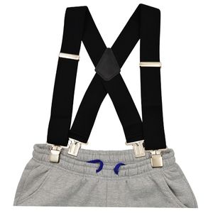 Altri accessori di moda Bretelle da lavoro per uomini pesanti di grandi dimensioni 5 cm 2 pollici di larghezza X sul retro con 4 robuste clip Bretelle elastiche regolabili per pantaloni Cinghie 230619