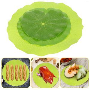 Dekoratif Çiçekler Plastik Placemats Tatil Yemek Masa Padleri Simülasyon Placemat Atıştırmalık Paspas