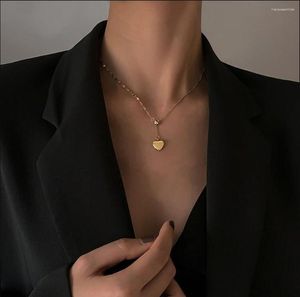 Цепи 2023 винтажные кулонные ожерелья для женщин для женщин модная фигура Длинное колье колье золото золото серебряное цвето