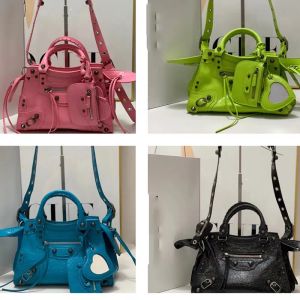 New Women's Motorcycle Shoulder Designer Leather Crossbody Bag Clutch Purse Cool Classic City Tote Fashion Candy-colored Dumplings