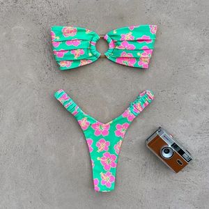 Mikro bikini w damskim stroja kąpielowym Push Up Women Swimsuits Seksowne brazylijskie zestawy stringi bikwiini pływackie garnitury plażowe 230620