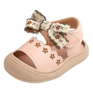 İlk yürüyüşçü çocuk ayakkabısı bebek sandalet çocuk kızlar nakış çiçek prenses yaz tampon toddler f10162