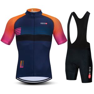 Cykeltröja set Set Men Summer Breattable Mtb Bicycle Clothing Mountain Bike Wear Clothes Maillot Ropa Ciclismo 230620