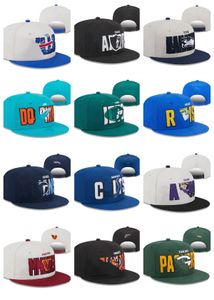 2023 MĘŻCZYZNY PROJEKTACJA Snapbacki Hats Flat Ball Ball Hat Houston All Team Logo Fashion Hat Hafder Regulowany koszykówka Football Fit Fit Caps Sport Mesh Cap