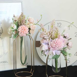 Flores secas diy caixa de presente guirlanda estilo artificial buquê de casamento de hortênsias para decoração de casa parede scrapbook artesanato