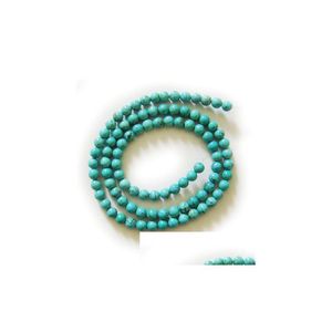 Perline sciolte rotonde naturali di pietra Fai da te Gioielli fatti a mano con perline Bracciale Collana Orecchini Accessori 4Mm Drop Delivery 202 Dhxfg