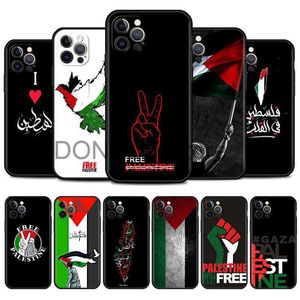 Obudowy telefonu komórkowego Palestyna Flag Flag Połączenie telefonu komórkowego dla iPhone'a 14 11 Pro 12 13 Mini XR x 7 8 6 6s plus XS Max 5 5s SE 2020 Telefony komórkowe Cover J230620