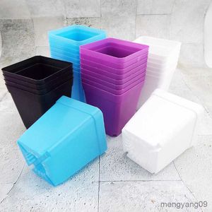 Planters Pots 7cm 10cm Mini Flower Pots Planters grow pot Plastic Small Nursery Pot Grow Box Seedling Tray Garden tools Transplant Flowerpot R230620