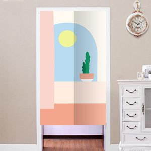 Gardin nordisk kort abstrakt dörr hushåll sovrum badrum partition kök halv tyg konst