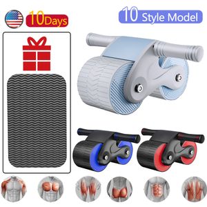 Ab Rollers Marca Rimbalzo automatico Ginnico addominale Pneumatico antiscivolo Modello Fitness Palestra Esercizio Rullo ruota addominale 230620