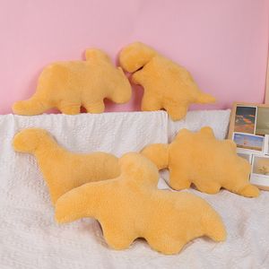 Dino Chicken Nugget Plush Toys Pillow Fyllt rolig leksak för barn Vuxna flickvän Julkreativa gåvor 2118