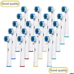 Toothbrushes Head 20Pcs Oral A B Sensitive Gum Care Electric Toothbrush Replacement Brush Heads Soft Bristles 220916 Drop Delivery H Dhlzc