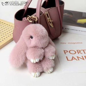 Ciondolo coniglietto di peluche Installa gioielli con coniglio morto Accessori per borsa di peluche Accessori per borsa con ciondolo portachiavi Ciondolo per auto Ornamenti per bambini 14 cm