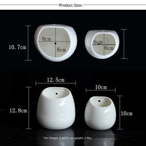 Плантаторы горшки японского стиля керамика Hofeng Creative Wall Wanging Flowerpot Lesport Plant Hydropony Flowerpot White Meat Flowerpot R230620