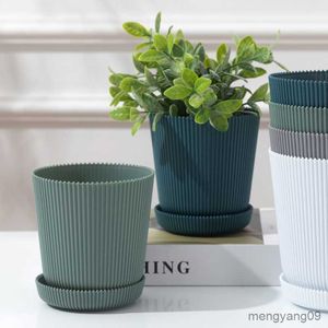 Planters POTS Flower Pots Artificial Succulent Plants Series Plastic Decorative Collection Nursery Pots vardagsrum Balkong Växter Bonsai Pot R230620