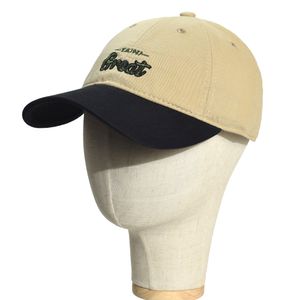 Bollmössor vintage bokstav bomullsbaseballmössa män kvinnor mode casual pappa hatt justerbar färg matchande lastbilstil låg profil 230619