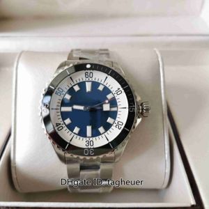 TF Factory Mens Watch Top Quality 44mm Superocean 42 Series A17375E71C1A1 Blue Ceramic Bezel Diver Watches ETA 2824-2 Cal.17 Automatiska mekaniska mäns armbandsur