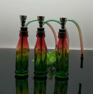 Cachimbos de fumaça Bong de vidro para cachimbo de água Bongs de óleo para água Garrafa de cola colorida, garrafa de vidro para cachimbo de água