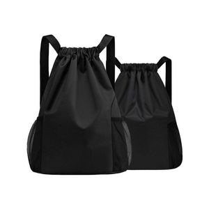 Sacos ao ar livre mochila esportiva com cordão grande capacidade bolsa de ginástica para homens dobrável à prova d'água ciclismo futebol basquete fitness 230619